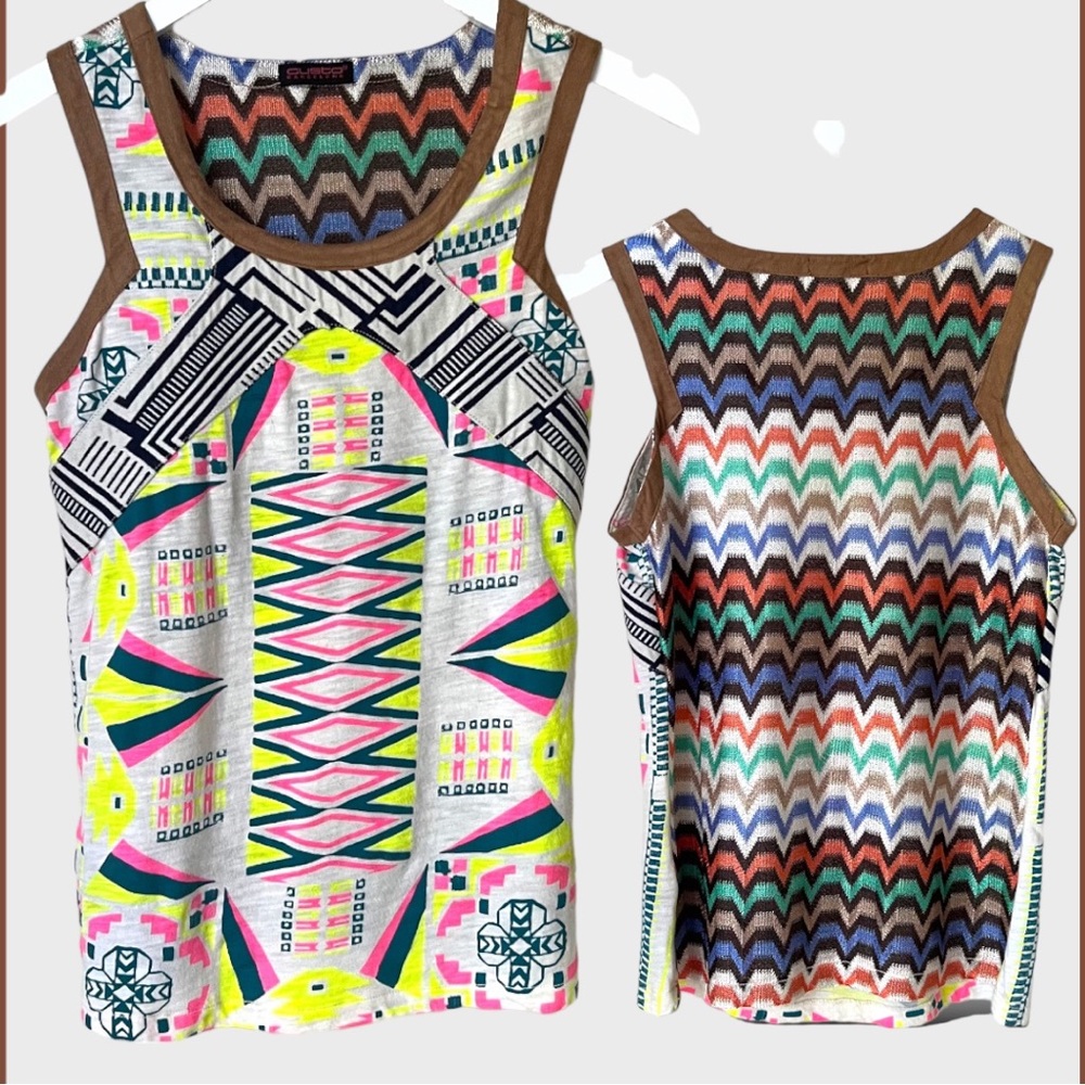 CUSTO BARCELONA WOMEN TOP SIZE S MULTIPLE COLOR - Picture 1 of 15